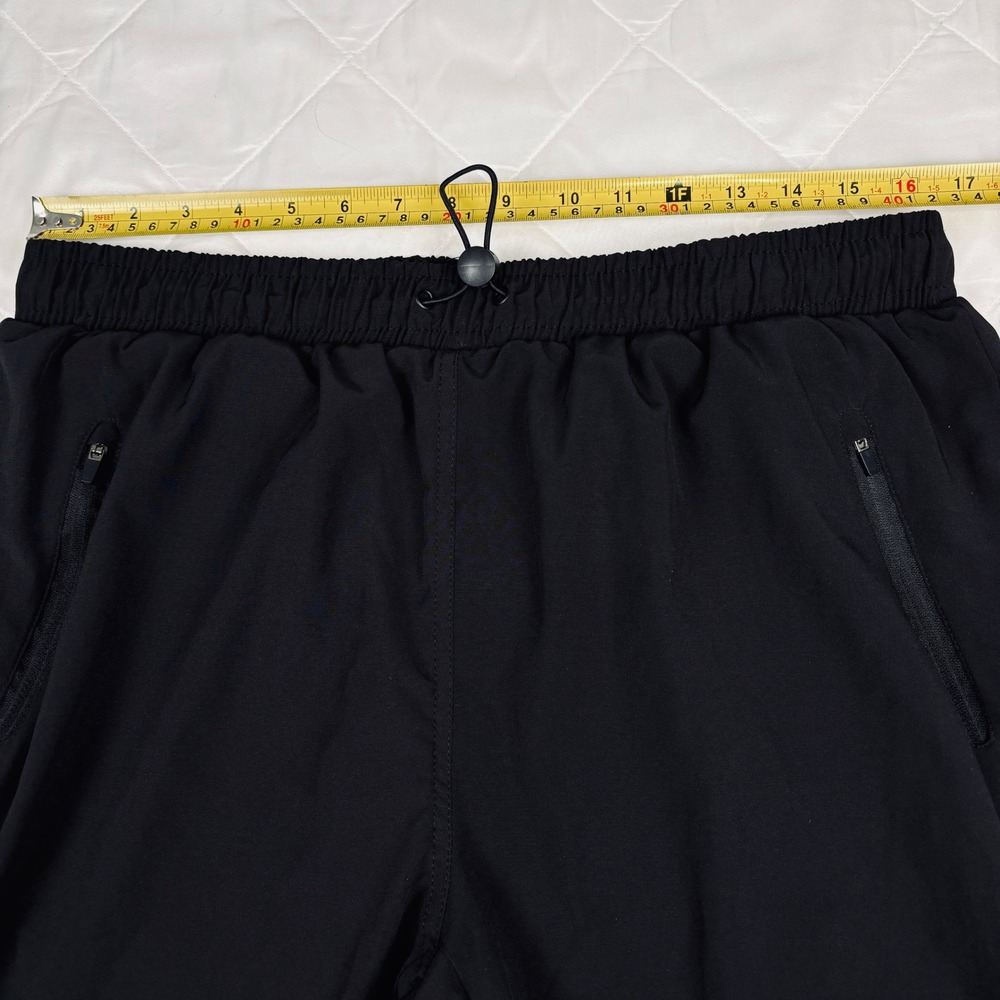 Born Outdoor Black Jogger Pants Womens XL Elastic Waist Zip Pockets Stretch - Picture 10 of 13